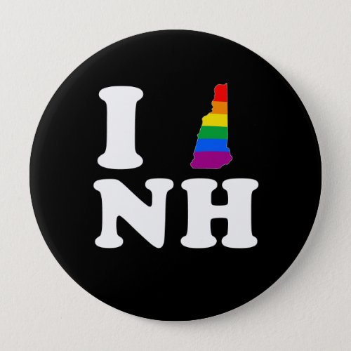 I LOVE GAY NEW HAMPSHIRE _ WHITE _png Button