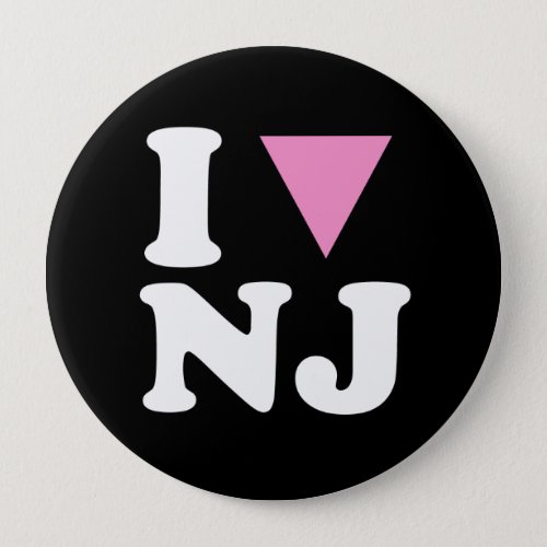 I LOVE GAY NJ _ WHITE _png Pinback Button