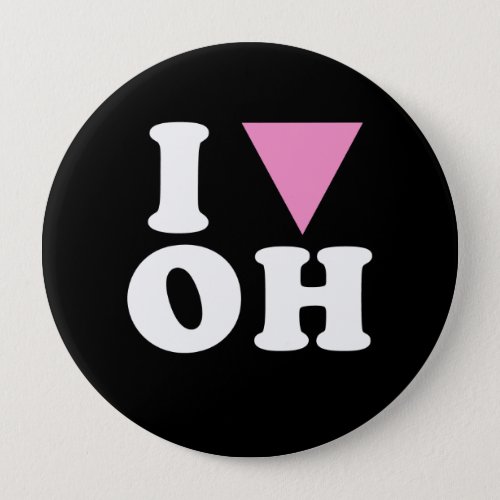 I LOVE GAY OH _ WHITE _png Pinback Button