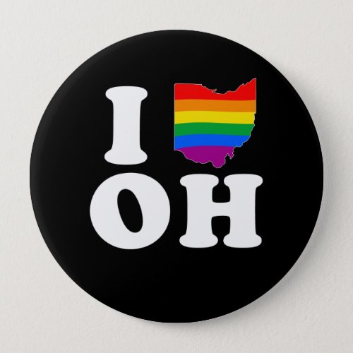 I LOVE GAY OHIO _ WHITE _png Button