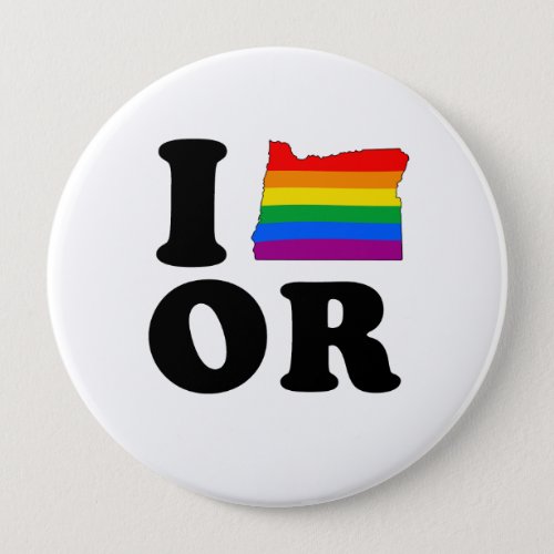 I LOVE GAY OREGON BUTTON