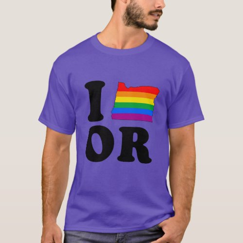 I LOVE GAY OREGON T_Shirt