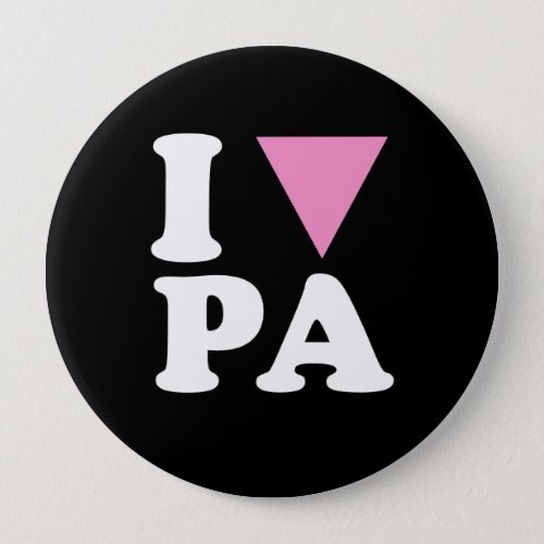 I LOVE GAY PA _ WHITE _png Button