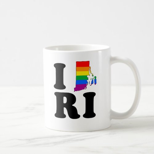 I LOVE GAY RHODE ISLAND COFFEE MUG