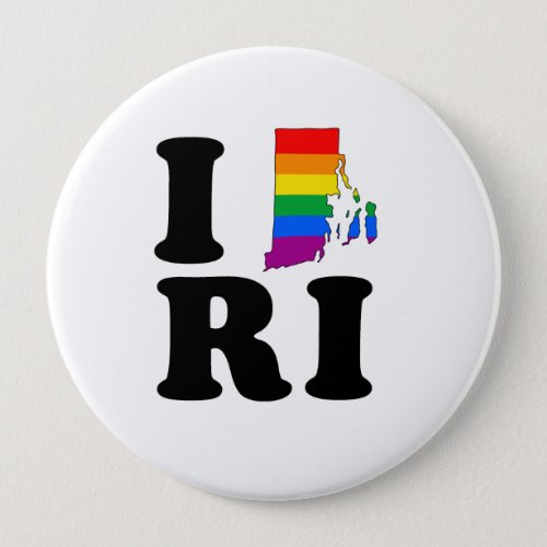 I LOVE GAY RHODE ISLAND PINBACK BUTTON