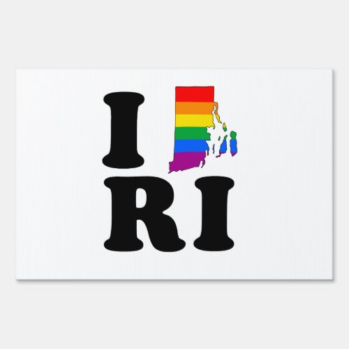 I LOVE GAY RHODE ISLAND SIGN