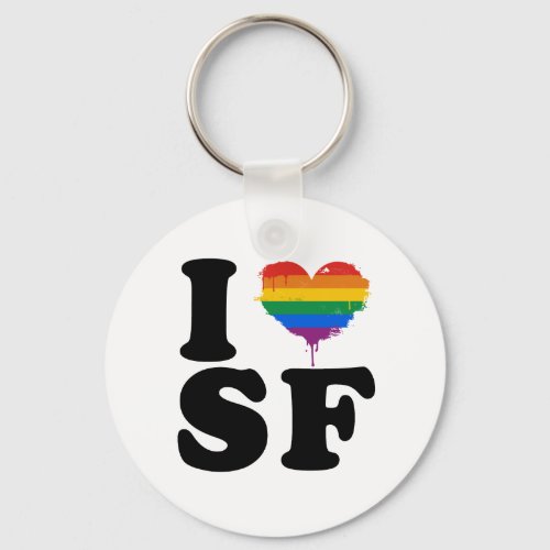 I LOVE GAY SAN FRANCISCO KEYCHAIN