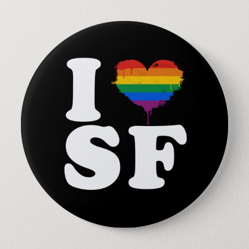 I LOVE GAY SAN FRANCISCO _ WHITE _png Button