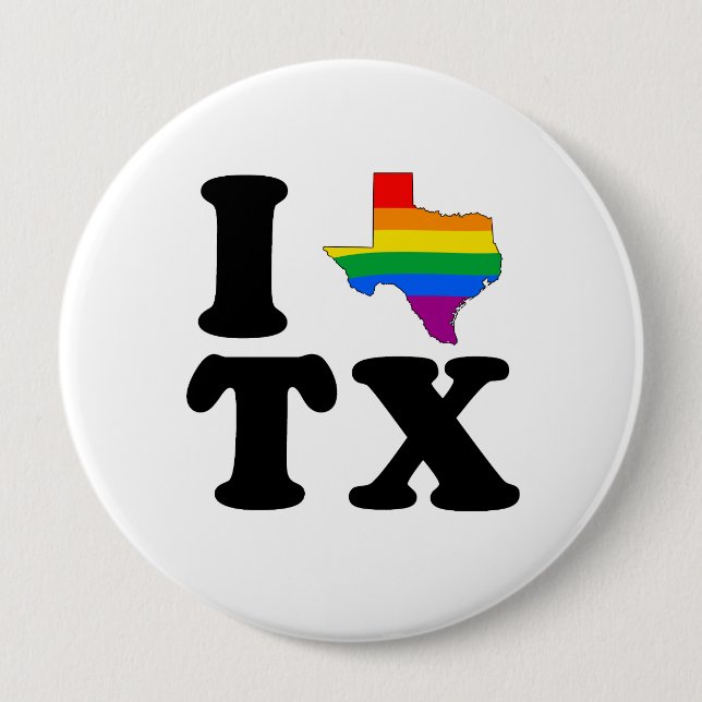 I LOVE GAY TEXAS BUTTON (Front)