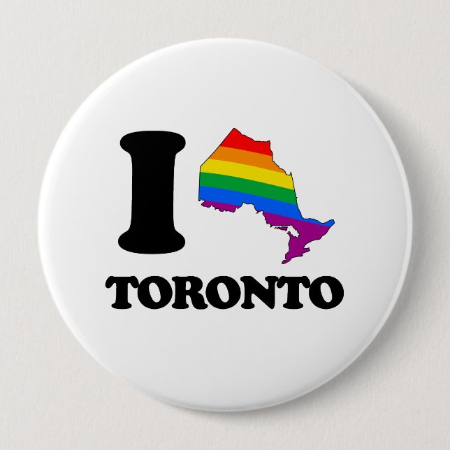 I LOVE GAY TORONTO -.png Button (Front)