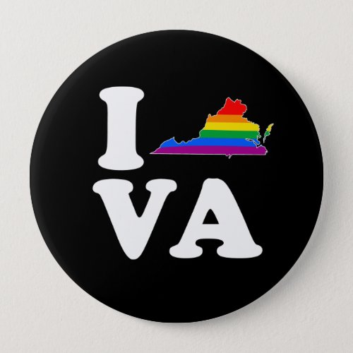 I LOVE GAY VIRGINIA _ WHITE _png Button