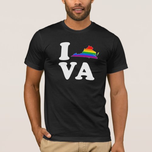 I LOVE GAY VIRGINIA _ WHITE _png T_Shirt