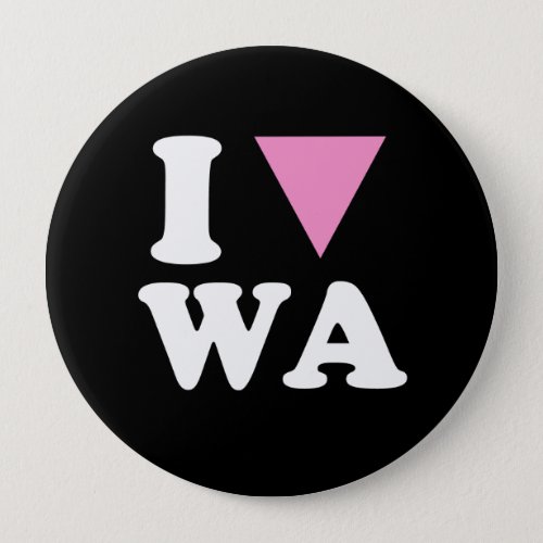 I LOVE GAY WA _ WHITE _png Button