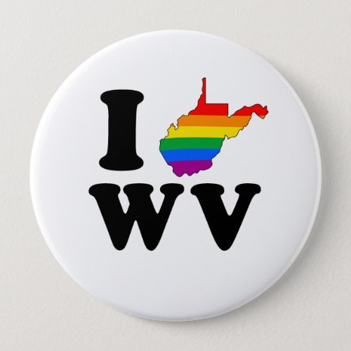 I LOVE GAY WEST VIRGINIA BUTTON