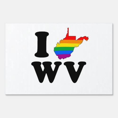 I LOVE GAY WEST VIRGINIA SIGN