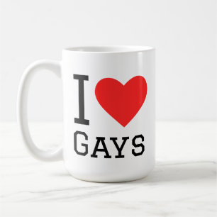 I love gays coffee mug