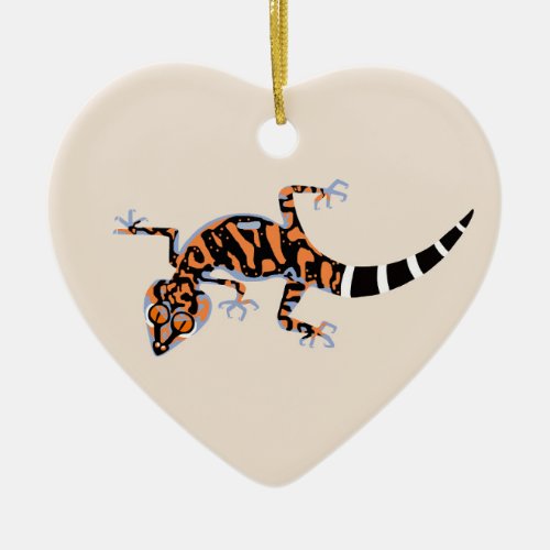 I love GECKOS _ Wildlife _ Lizard _ Nature Ceramic Ornament