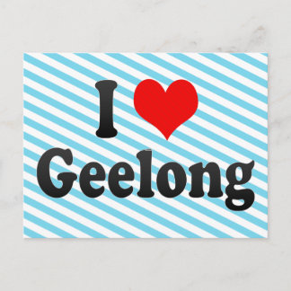 I Love Geelong, Australia Postcard