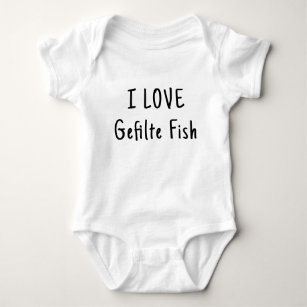 I LOVE Gefilte Fish Rosh Hashanah  Baby Bodysuit