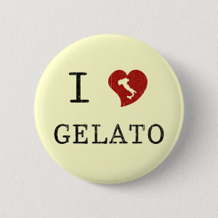 I Love Gelato Button