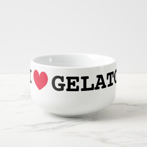 I love gelato Cute i heart ice cream bowl