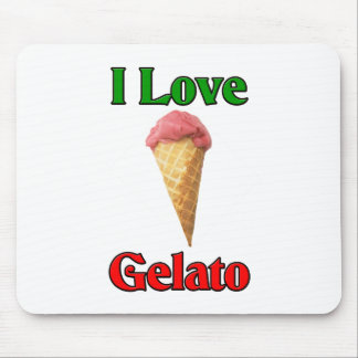 I Love Gelato (Italian Ice Cream) Mouse Pad