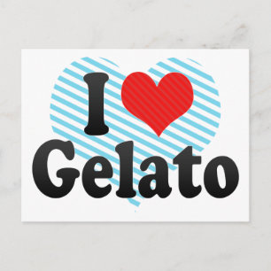 I Love Gelato Postcard