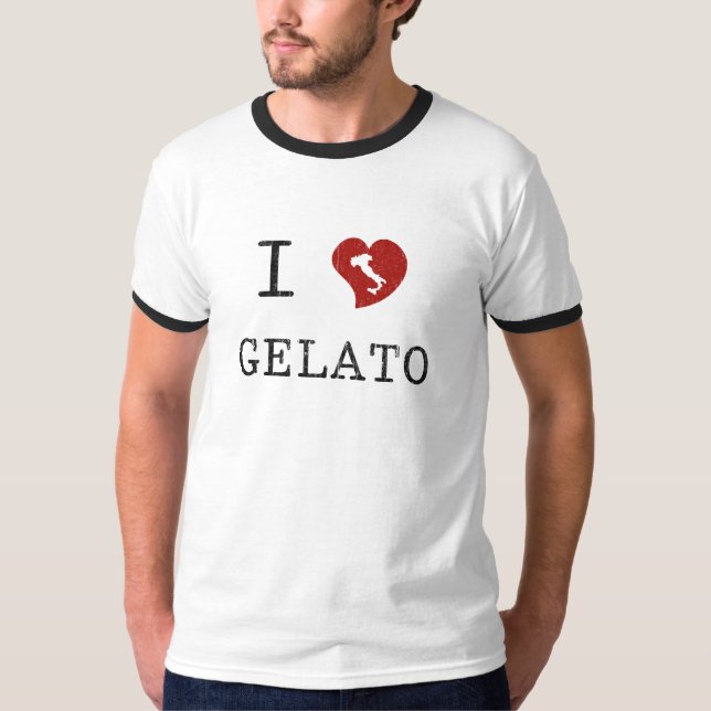 I Love Gelato T-Shirt (Front)