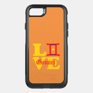 ♊★😍I Love Gemini-Best-Zodiac Sign OtterBox Fab Commuter iPhone SE/8/7 Case