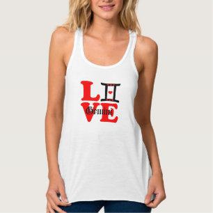 ♊★😍I Love Gemini-Best-Zodiac Sign Slim-fit Tank Top