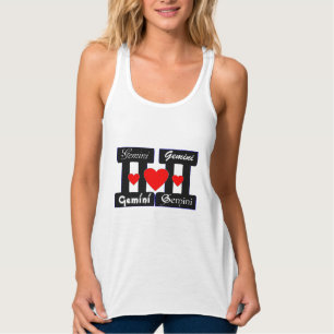 ♊★😍I Love Gemini-Best-Zodiac Sign Slim-fit Tank Top