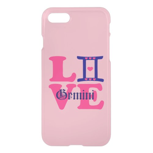 I Love Gemini_Best_Zodiac Sign Ultra Slim iPhone SE87 Case