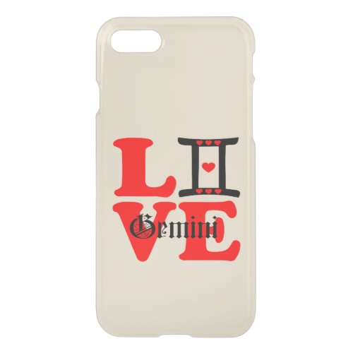 I Love Gemini_Best_Zodiac Sign Ultra Slim iPhone SE87 Case