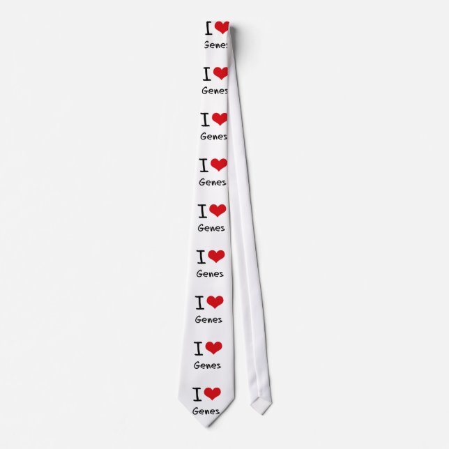 I Love Genes Neck Tie (Front)