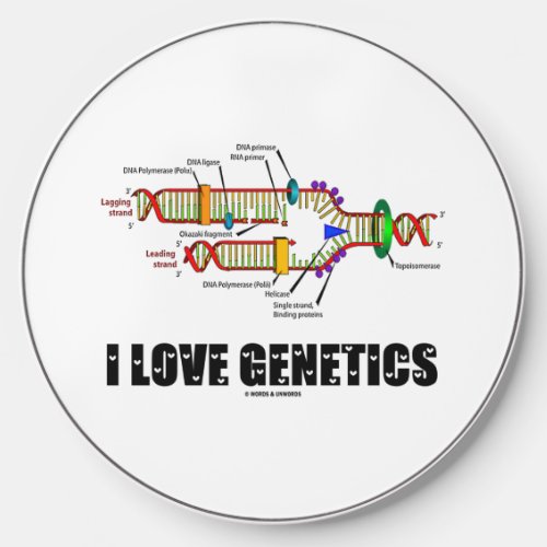 I Love Genetics DNA Replication Attitude Wireless Charger