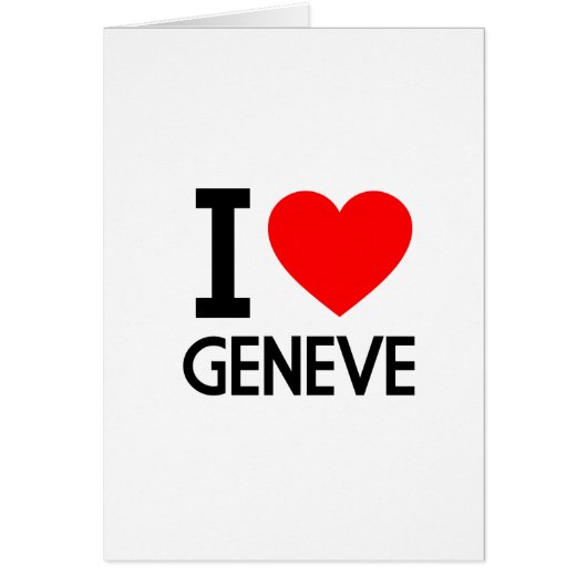 I Love Geneve Cards (Front)
