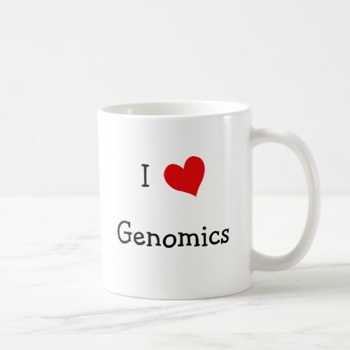 I Love Genomics Coffee Mug
