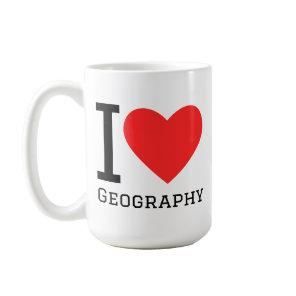 I love geography  coffee mug