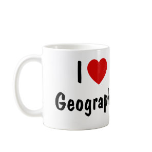I Love Geography Coffee Mug