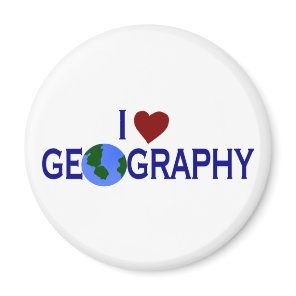 I Love Geography Magnet