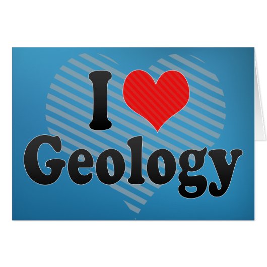 I Love Geology Cards (Front Horizontal)