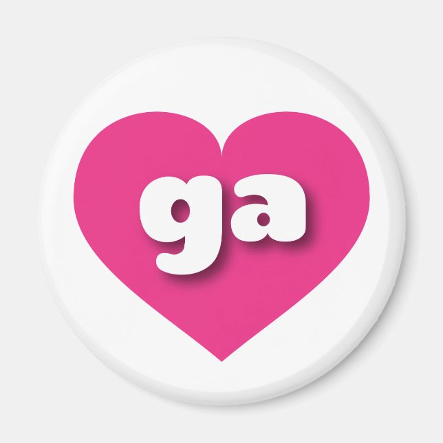 I love Georgia - ga hot pink heart Magnet (Front)