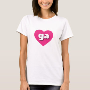 I love Georgia - ga hot pink heart T-Shirt