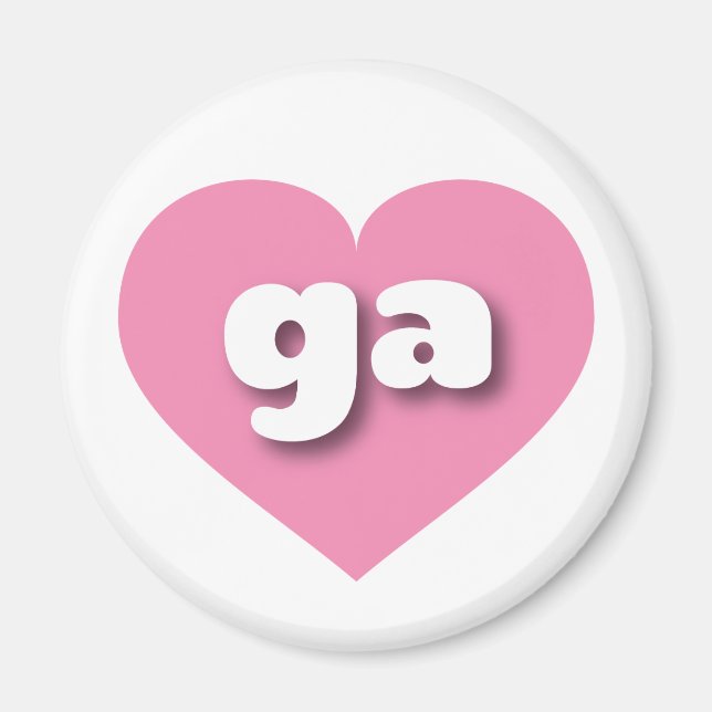I love Georgia - ga pink heart Magnet (Front)