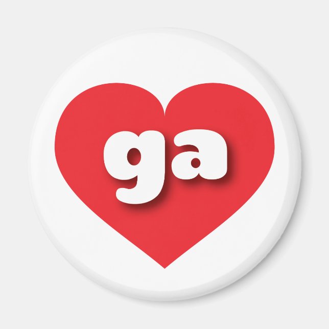 I love Georgia - ga red heart Magnet (Front)
