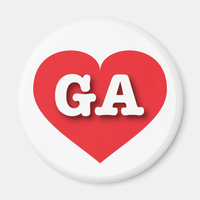 I love Georgia - GA red heart Magnet (Front)