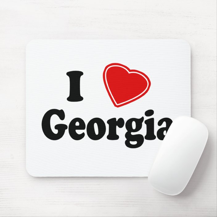 I Love Georgia Mousepad