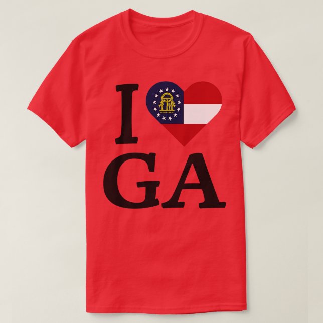 I Love Georgia TShirt 1 (Design Front)