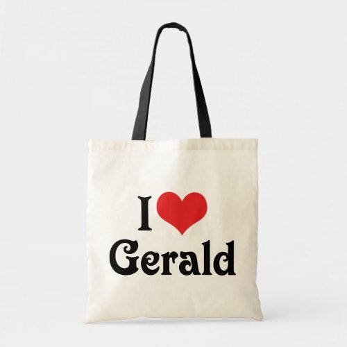 I Love Gerald Tote Bag