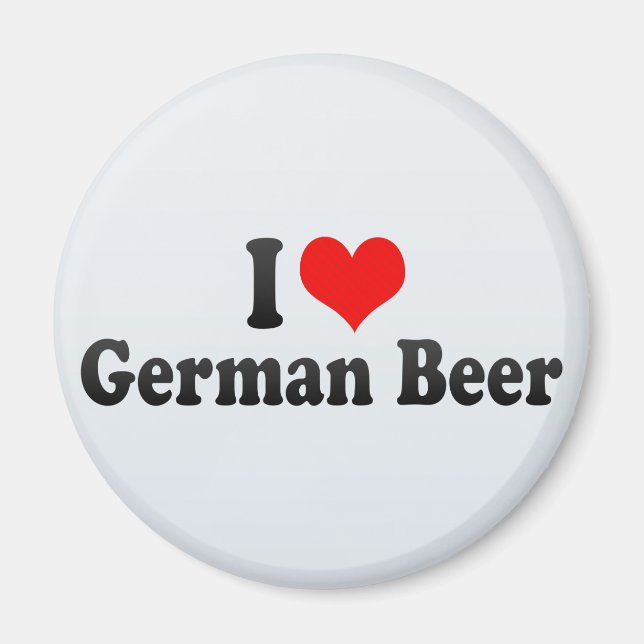 I Love German Beer Magnet (Front)